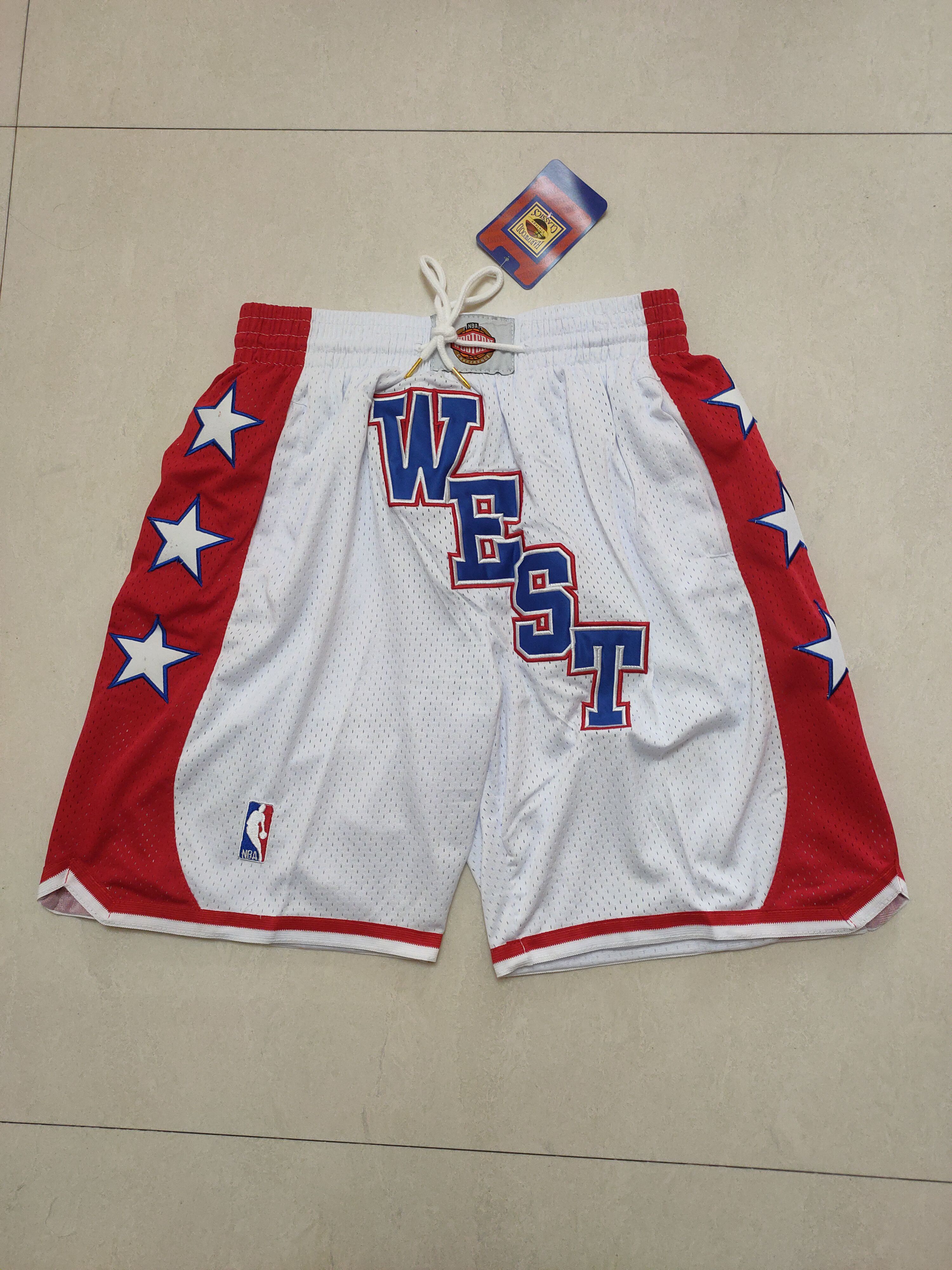 Men NBA All Stars White Shorts 202302184->more jerseys->NBA Jersey